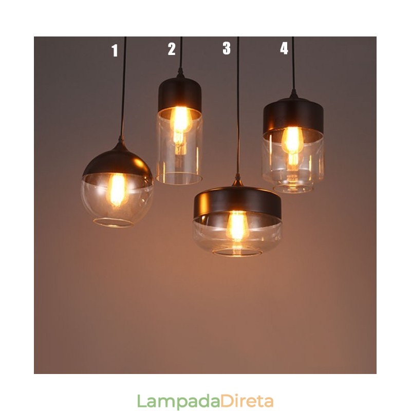 A loja Nordic Creative Stair Shop'S Art Wrought Iron Glass Chandelier Lamp