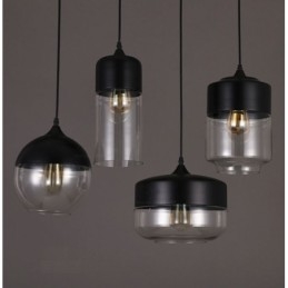 A loja Nordic Creative Stair Shop'S Art Wrought Iron Glass Chandelier Lamp