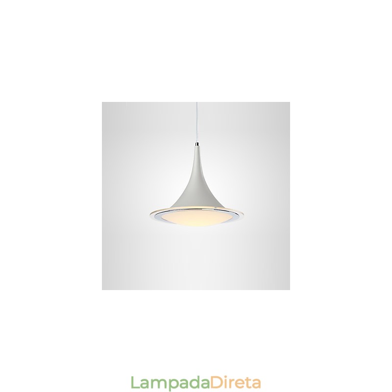 Lustre pendente trompete Droplight acrílico