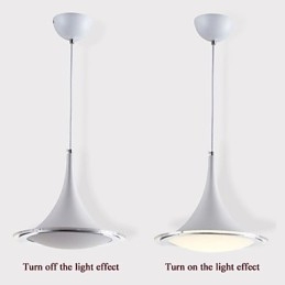 Lustre pendente trompete Droplight acrílico