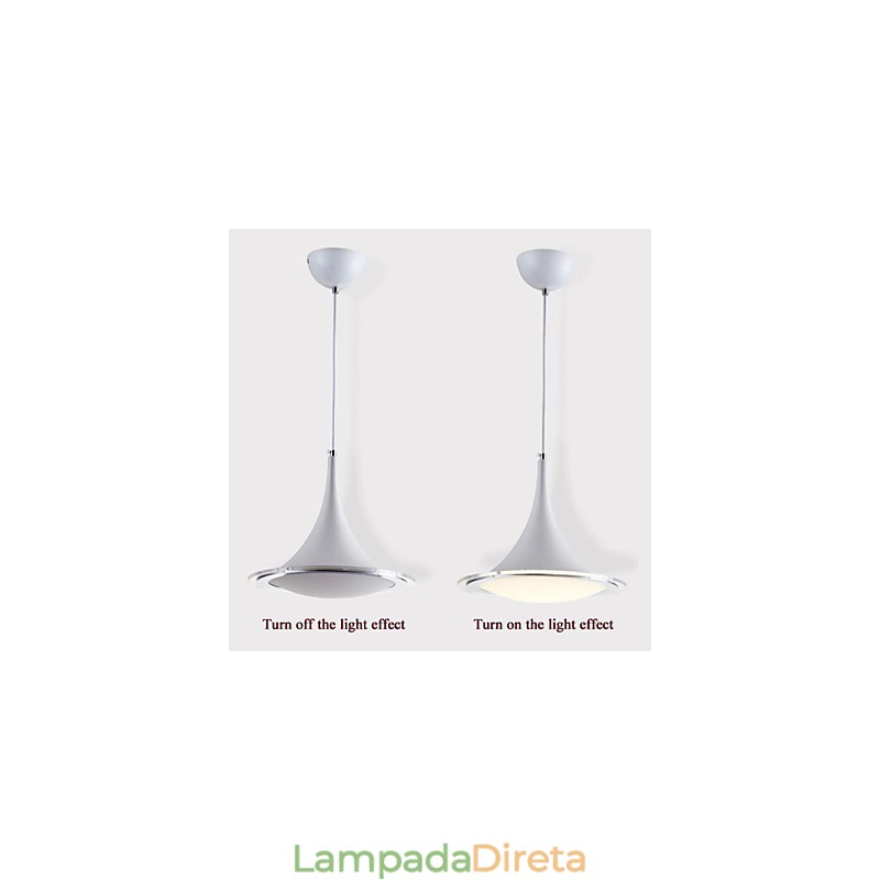 Lustre pendente trompete Droplight acrílico