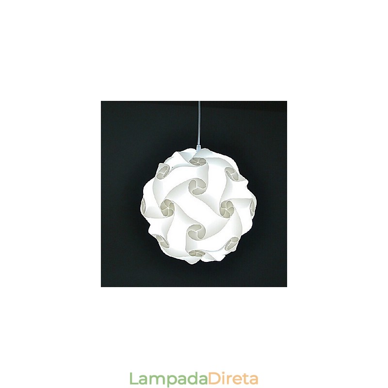 Luminária pendente moderna DIY de esfera 40cm
