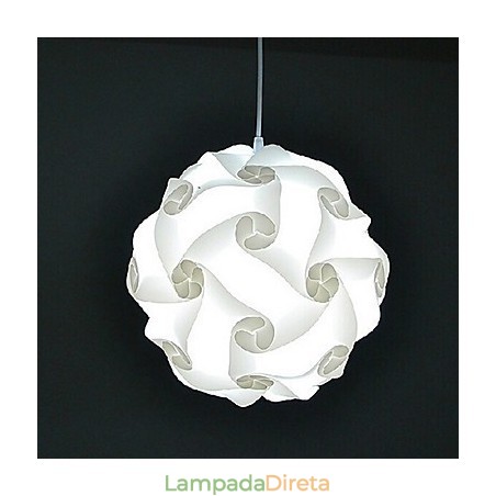 Luminária pendente moderna DIY de esfera 40cm Luminária pendente moderna DIY de esfera 40cm