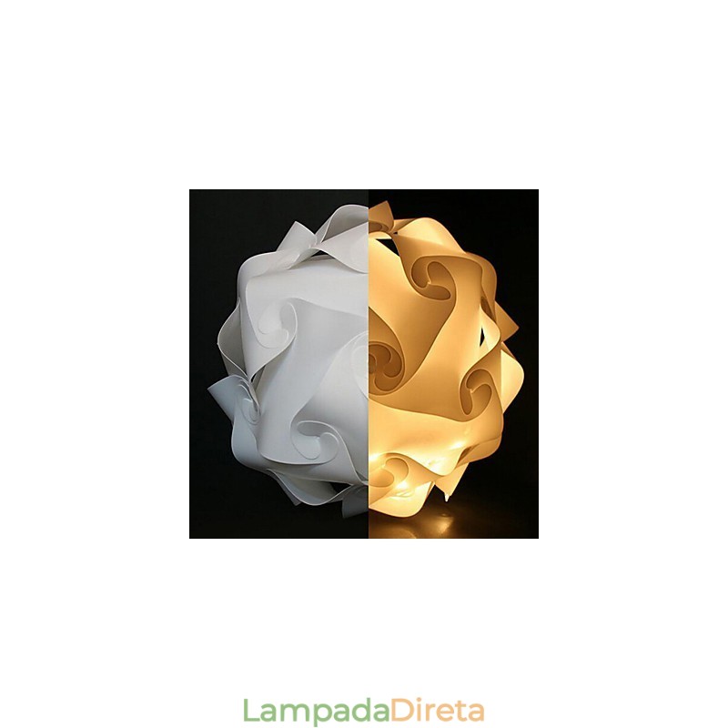 Luminária pendente moderna DIY de esfera 40cm