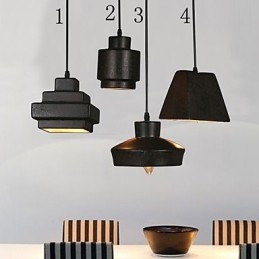 Lustre de vidro retrô americano estilo country com luz suspensa enferrujada