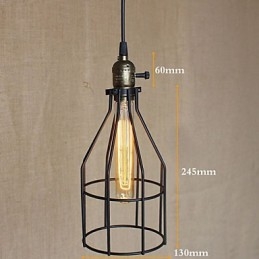 Lustre pequeno retrô industrial americano
