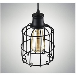 Edison Vintage Light Luminária pendente Lustre Gaiola Abajur