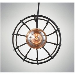 Edison Vintage Light Luminária pendente Lustre Gaiola Abajur