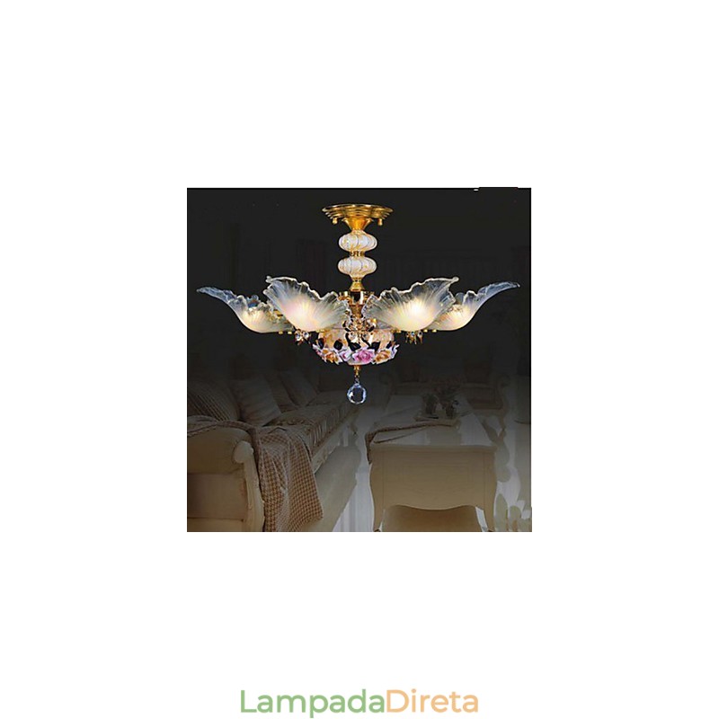 Luminária de Teto Cerâmica Luminária 6