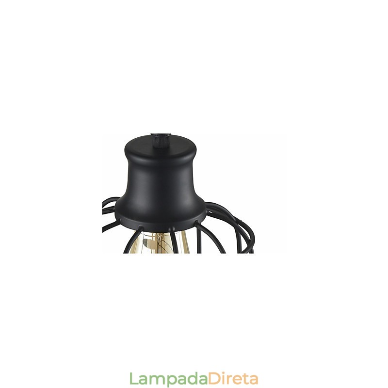 Edison Vintage Light Luminária pendente Lustre Gaiola Abajur