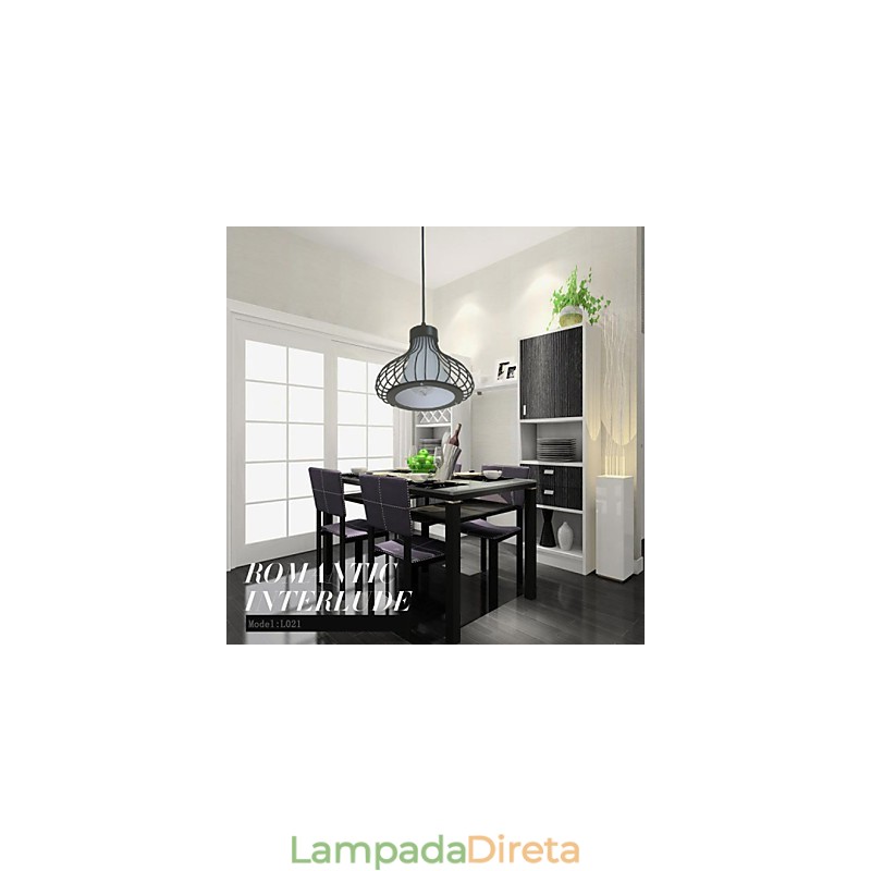 Luminárias pendentes modernas contemporâneas de metal