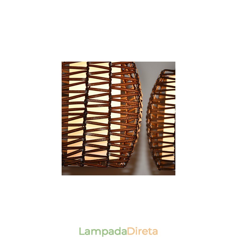 Cany Art Weaving Lâmpada de luz suspensa contraída clássica
