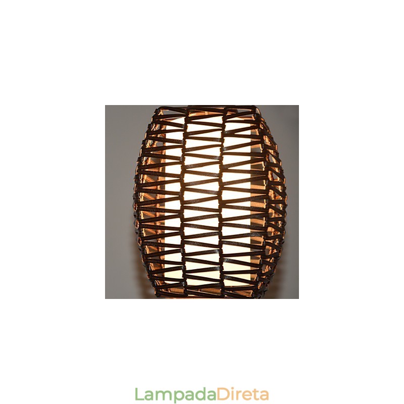 Cany Art Weaving Lâmpada de luz suspensa contraída clássica
