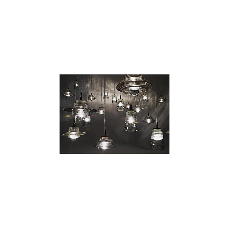 Luminária pendente de vidro contemporânea moderna