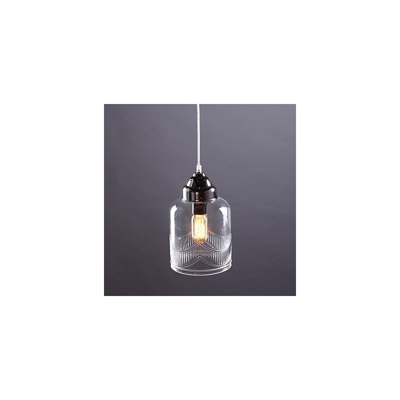 Moderno Contemporâneo Tradicional Clássico Vintage Lanterna Country Níquel Vidro Pingente Luz Jantar