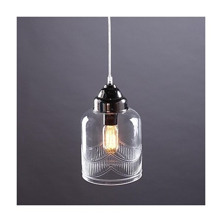 Moderno Contemporâneo Tradicional Clássico Vintage Lanterna Country Níquel Vidro Pingente Luz Jantar Moderno Contemporâneo Tradicional Clássico Vintage Lanterna Country Níquel Vidro Pingente Luz Jantar