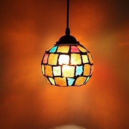 Lustre de vidro Marcelo G de moda simples restaurando modos antigos de luz