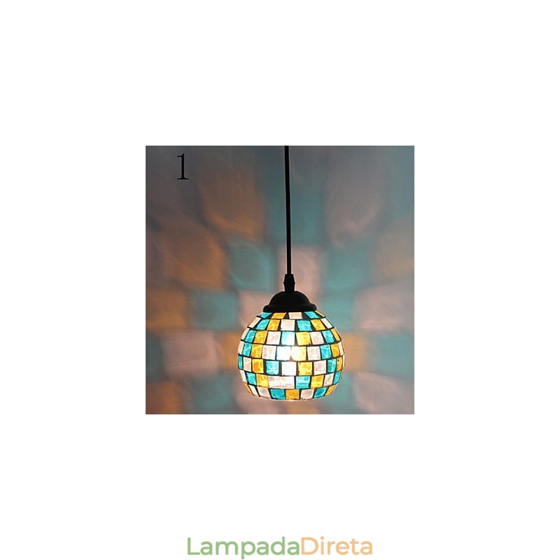 Lustre de vidro Marcelo G de moda simples restaurando modos antigos de luz