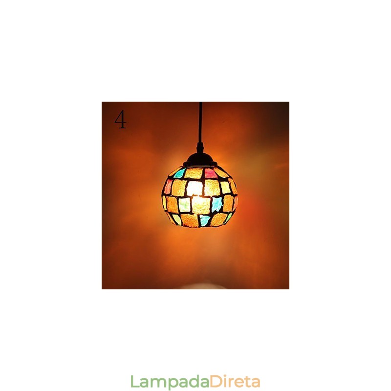 Lustre de vidro Marcelo G de moda simples restaurando modos antigos de luz