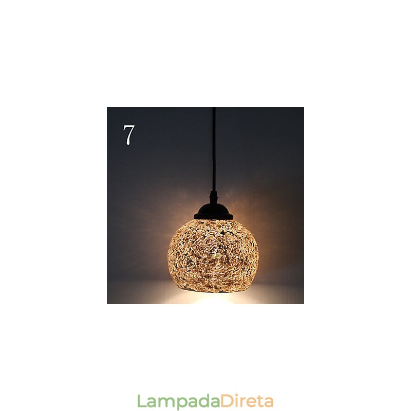 Lustre de vidro Marcelo G de moda simples restaurando modos antigos de luz