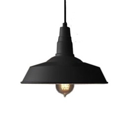 Luminária pendente de metal com pintura vintage