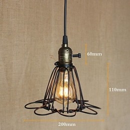 Indústria rural americana contratou uma única cabeça de lustre de ferro pequeno e criativo