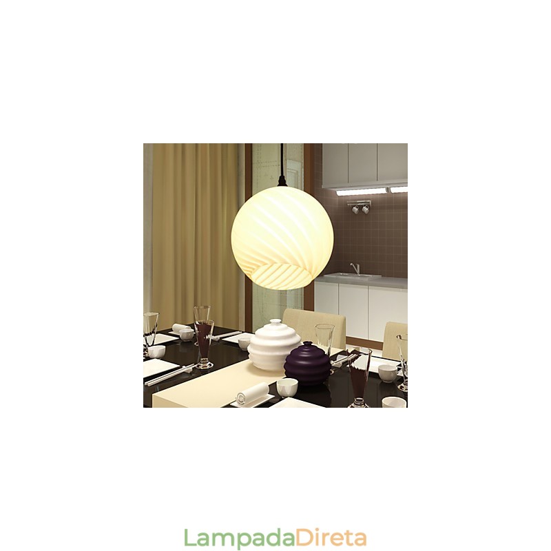 Lustre de vidro criativo contemporâneo e contraído L para refeições