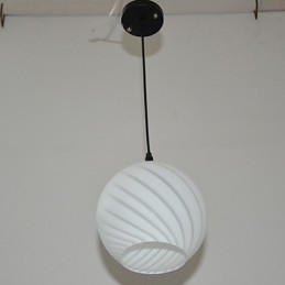 Lustre de vidro criativo contemporâneo e contraído L para refeições