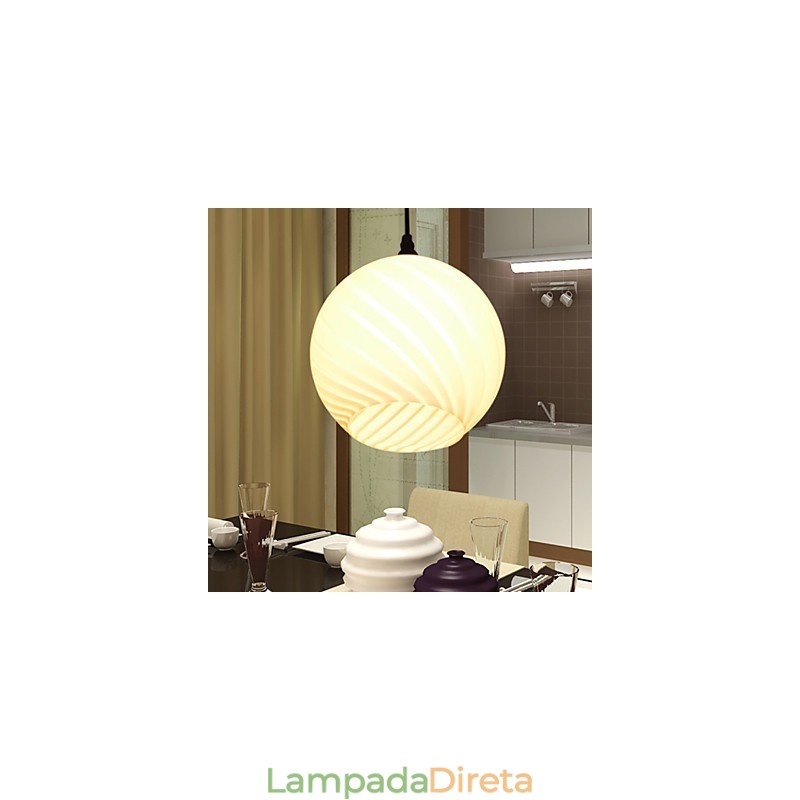 Lustre de vidro criativo contemporâneo e contraído L para refeições