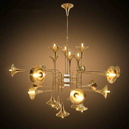 Lustre de metal galvanizado estilo country mini