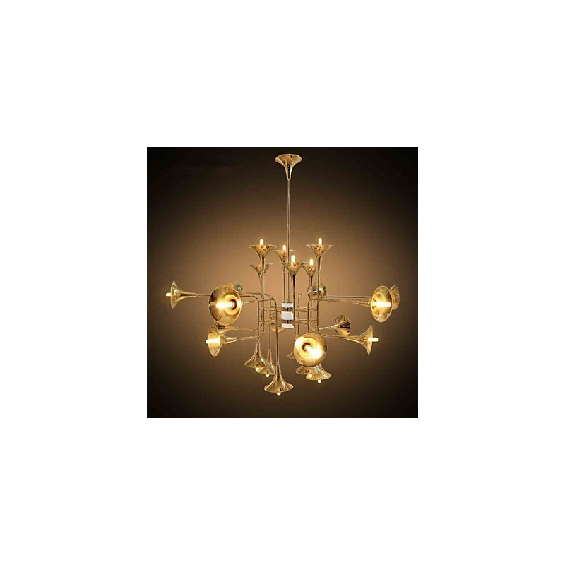 Lustre de metal galvanizado estilo country mini