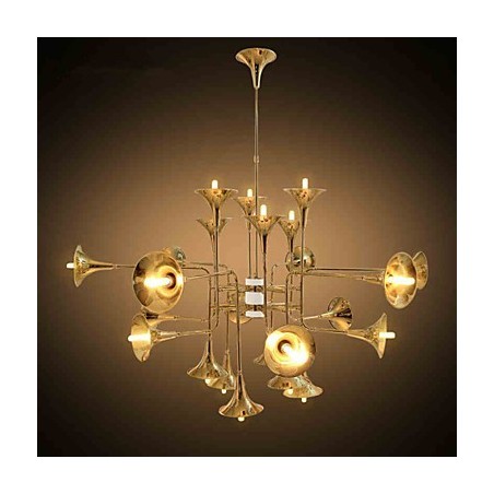 Lustre de metal galvanizado estilo country mini Lustre de metal galvanizado estilo country mini