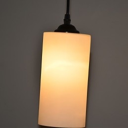 Lâmpada de luz de gota de cabeça única de vidro reto redondo