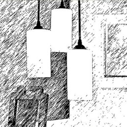 Lâmpada de luz de gota de cabeça única de vidro reto redondo