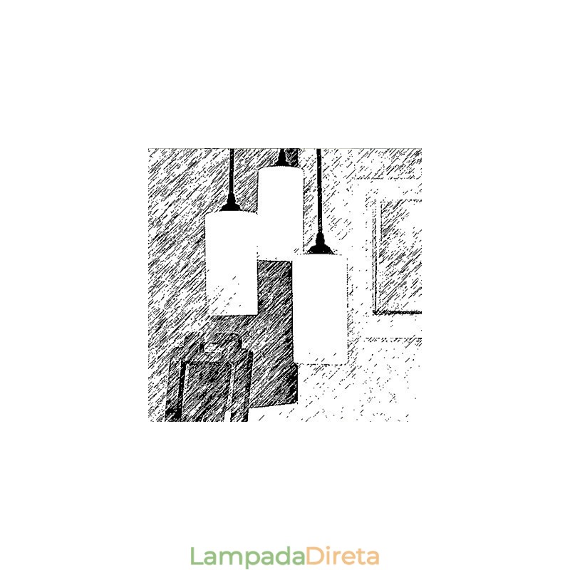 Lâmpada de luz de gota de cabeça única de vidro reto redondo