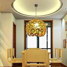 Lustre moderno e contemporâneo de cristal estilo mini metal dourado