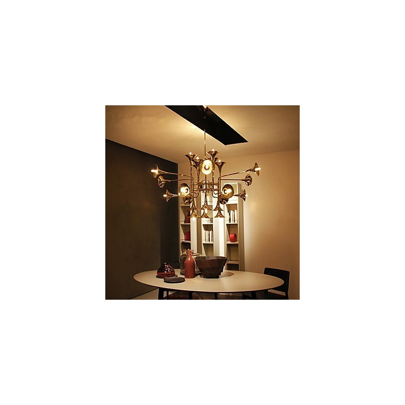 Lustre de metal galvanizado estilo country mini