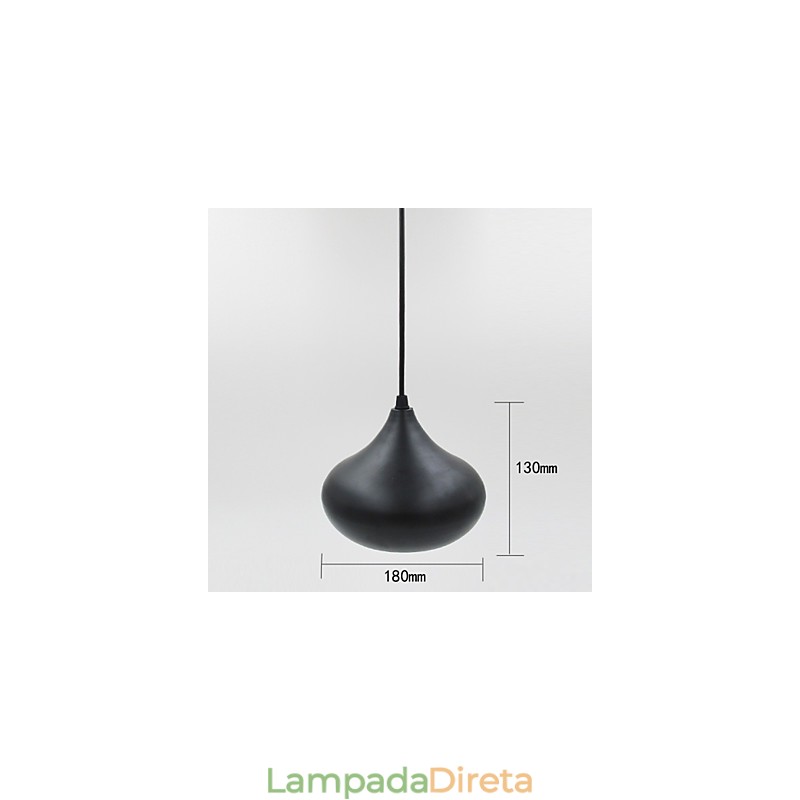 Droplight em forma de cebola, luminária pendente