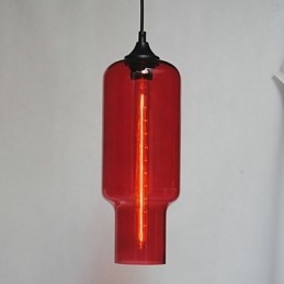 Pingente de vidro moderno em design de bolha marrom