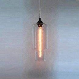 Pingente de vidro moderno em design de bolha marrom