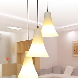Funil Cone Cone Tipo Única Cabeça Trombeta Em Forma De Vidro Refeição Luz Simples Droplight Lâmpada Luz