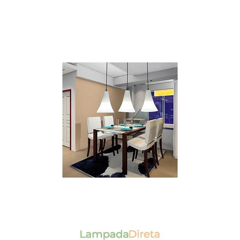 Funil Cone Cone Tipo Única Cabeça Trombeta Em Forma De Vidro Refeição Luz Simples Droplight Lâmpada Luz