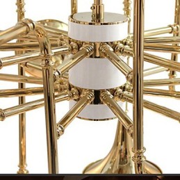 Lustre de metal galvanizado estilo country mini