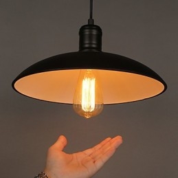 Lâmpadas e lanternas Arte Restaurando Cabeça Única Ferro Forjado Disco Voador Droplight
