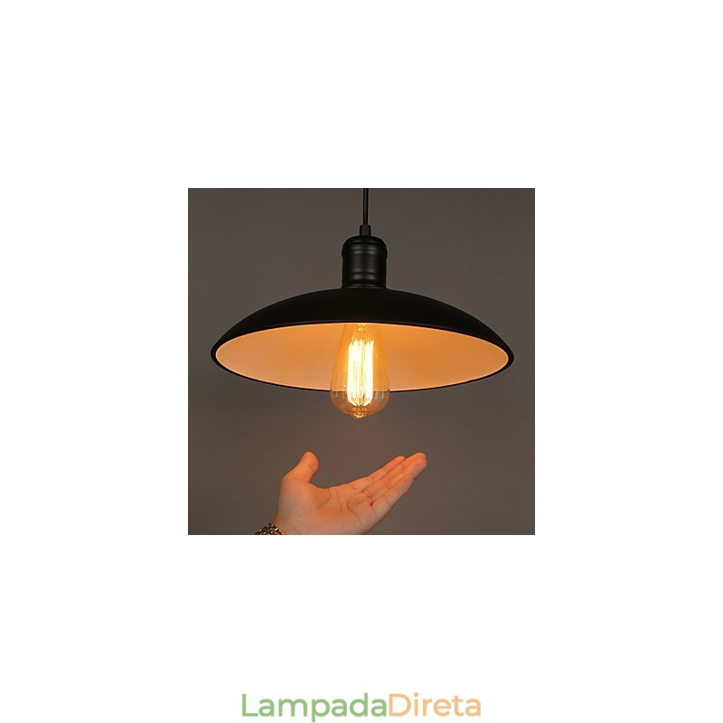 Lâmpadas e lanternas Arte Restaurando Cabeça Única Ferro Forjado Disco Voador Droplight