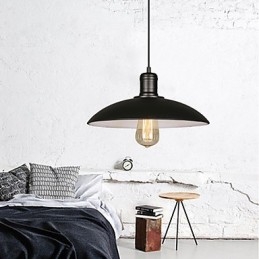 Lâmpadas e lanternas Arte Restaurando Cabeça Única Ferro Forjado Disco Voador Droplight