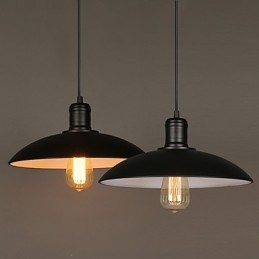 Lâmpadas e lanternas Arte Restaurando Cabeça Única Ferro Forjado Disco Voador Droplight