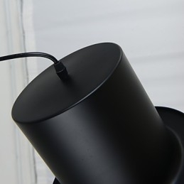 Luminária pendente de metal com pintura retrô para garagem