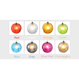 Criativo The Nordic Color Restaurando os antigos costumes Goldfish Bowl Vidro Criativo Droplight Lâmpada Luz