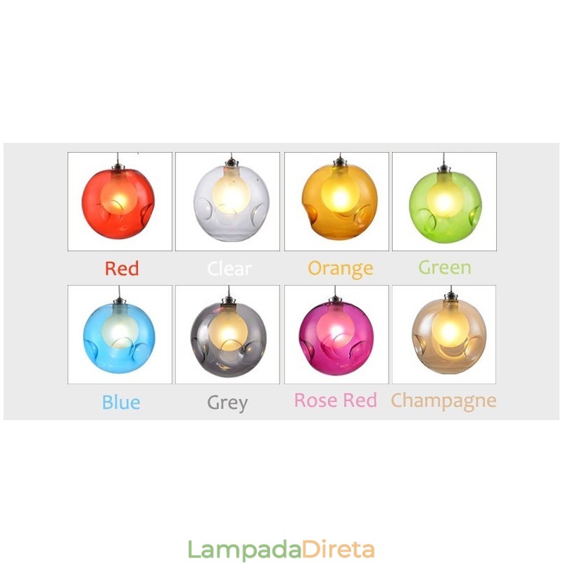 Criativo The Nordic Color Restaurando os antigos costumes Goldfish Bowl Vidro Criativo Droplight Lâmpada Luz